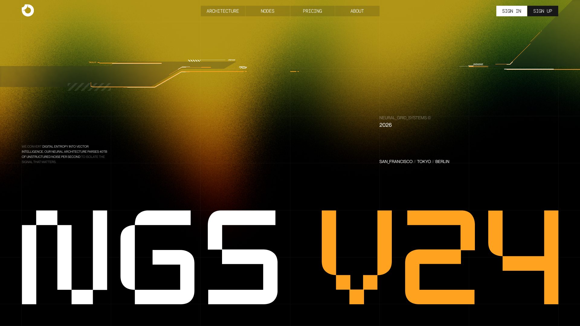 NGS V24 homepage