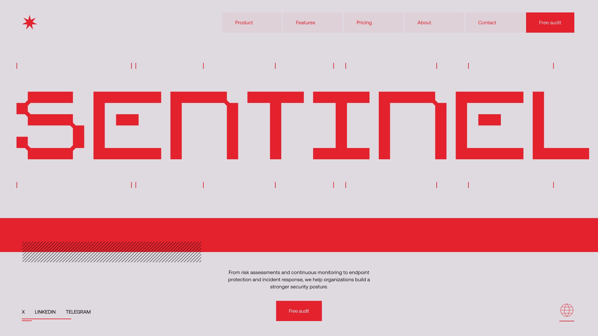 Sentinel homepage