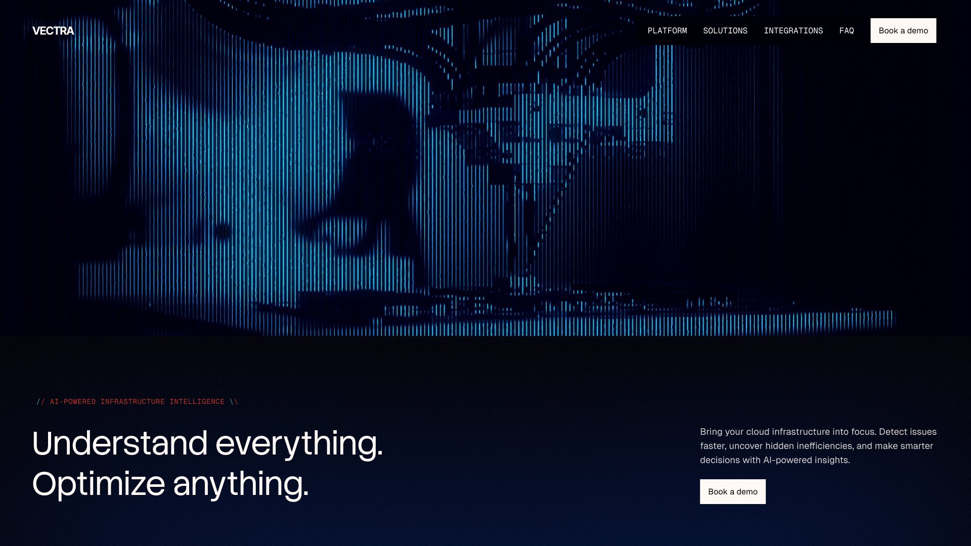 Vectra homepage