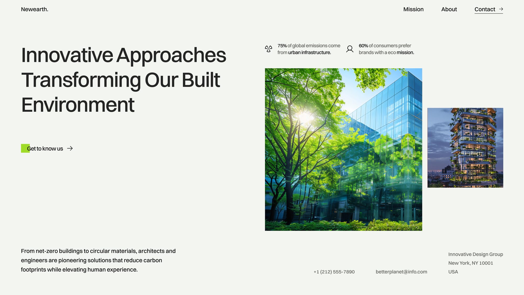 Built environment homepage