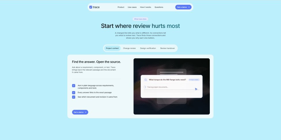 Trace — start where review hurts most